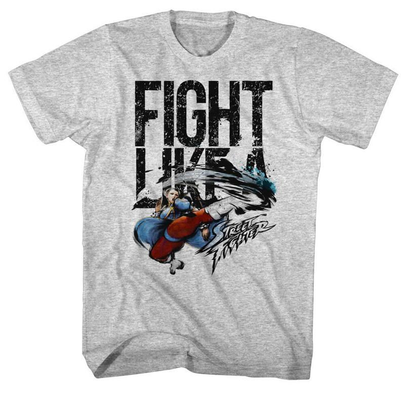 Pop Summer Street Fighter (1990s) Champion Street Fighter Video Game Character Printable Unisexs ShortSleeved TShirt