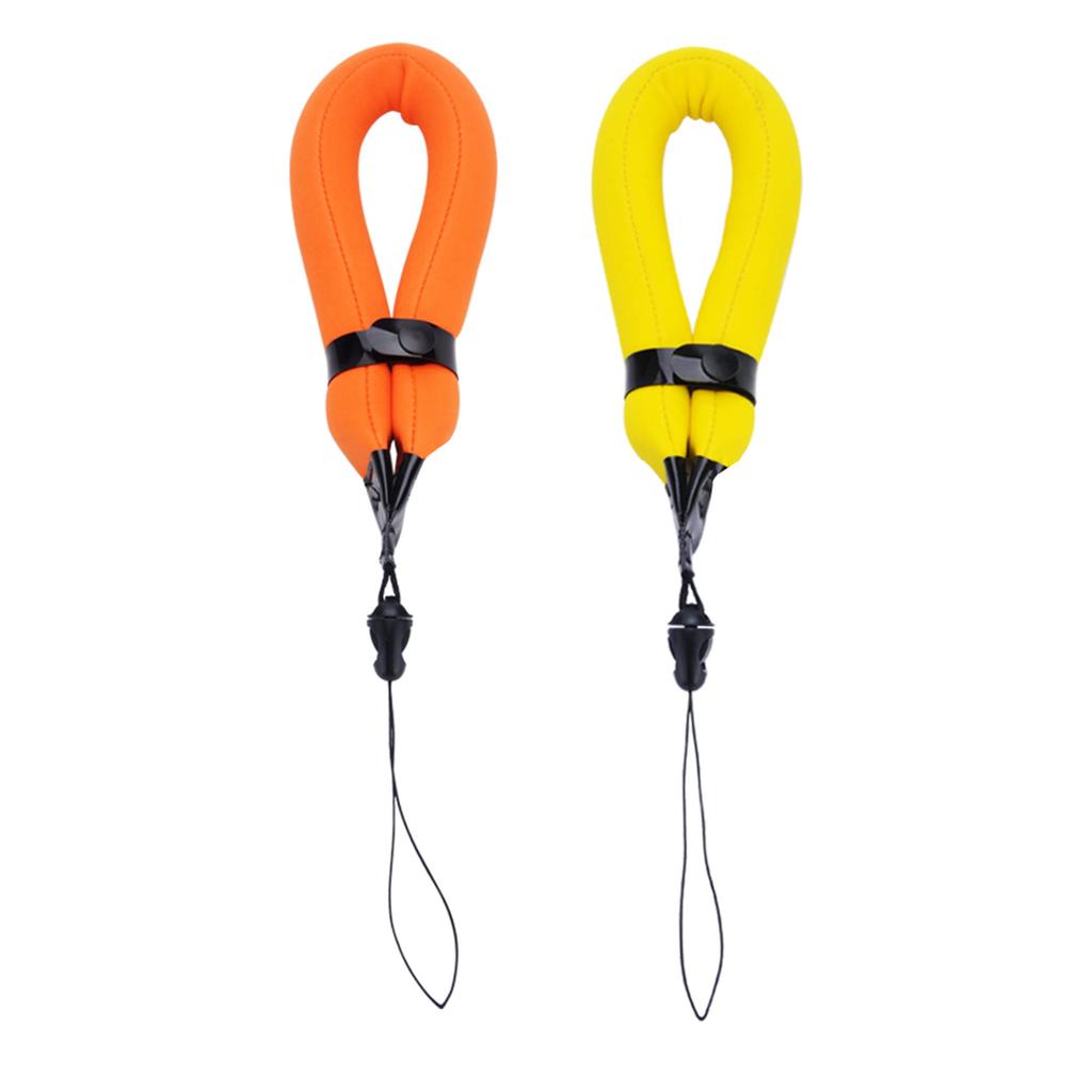 Yellow Orange Floating Straps for Olympus GoPro Fujifilm Nikon Panasonic FT3 2-Pack + TG-6, TG-5, TG-4, TG-870, HERO7, HERO6, XP140, XP130, XP120,