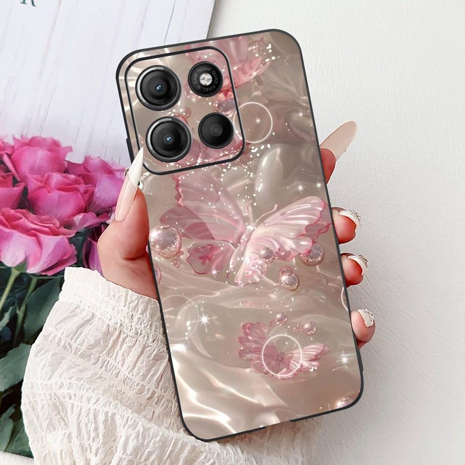 Silicone Case For Motorola Moto G15 G75 2024 Cover Cute Panda Lion Shockproof TPU Phone Cases For MotoG15 MotoG75 G 75 G 15 Etui