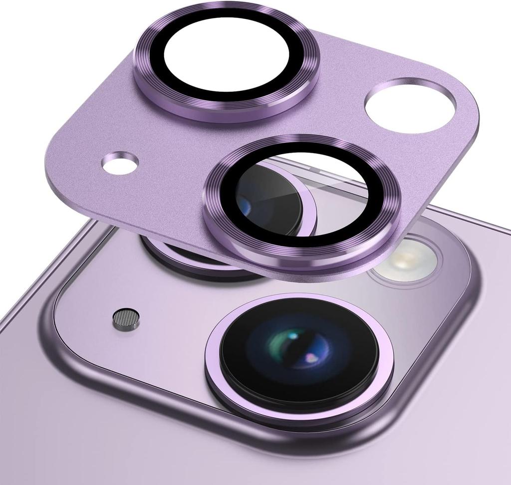 2Pcs Tempered Glass Camera Lens Protector Cover For For Iphone 1 Pro Max 14 Plus 13 Mini 1Pro 14Pro 13Pro Protection Blue Titanium