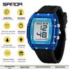 Sanda Waterproof Multifunctional Sports Watch for Students with Alarm