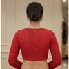Women's Red Embroidery Designer Blouse Indian Bollywood Party Wear Ethnic Choli