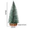 Mini Christmas Tree Stick White Cedar Desktop Small Christmas Tree Decor, Winter Snow Ornaments Trees for Xmas Party Home Party