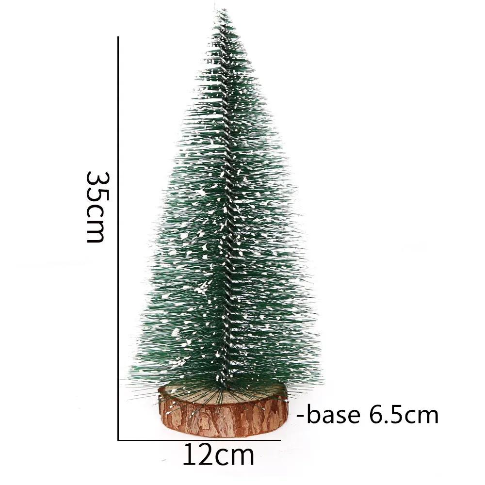 Mini Christmas Tree Stick White Cedar Desktop Small Christmas Tree Decor, Winter Snow Ornaments Trees for Xmas Party Home Party