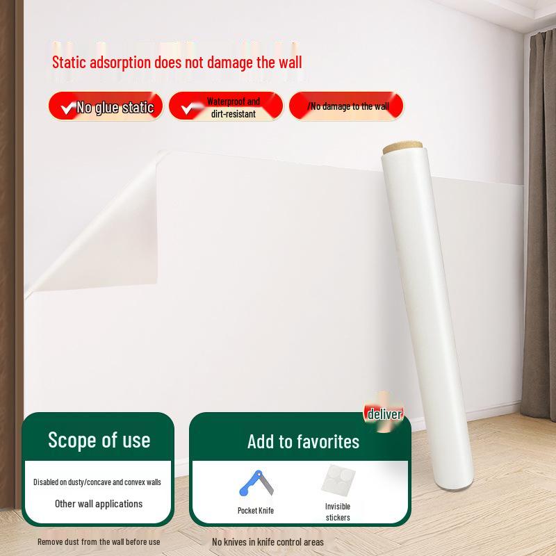 Transparent Electrostatic Wall Stickers: Kids' Room Decor & Protection Film