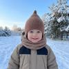 Cappello con Protezione per le Orecchie Caldo Maglione per Bambini Piccoli all'Uncinetto Cappello di Lana Gioco all'Aperto