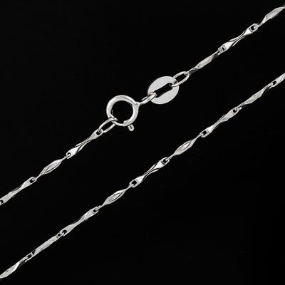 925 Sterling Zilver Slanke Dunne Schakelketting Staafketting Ketting Vrouwen Meisjes Sieraden 45cm 18cm 1mm
