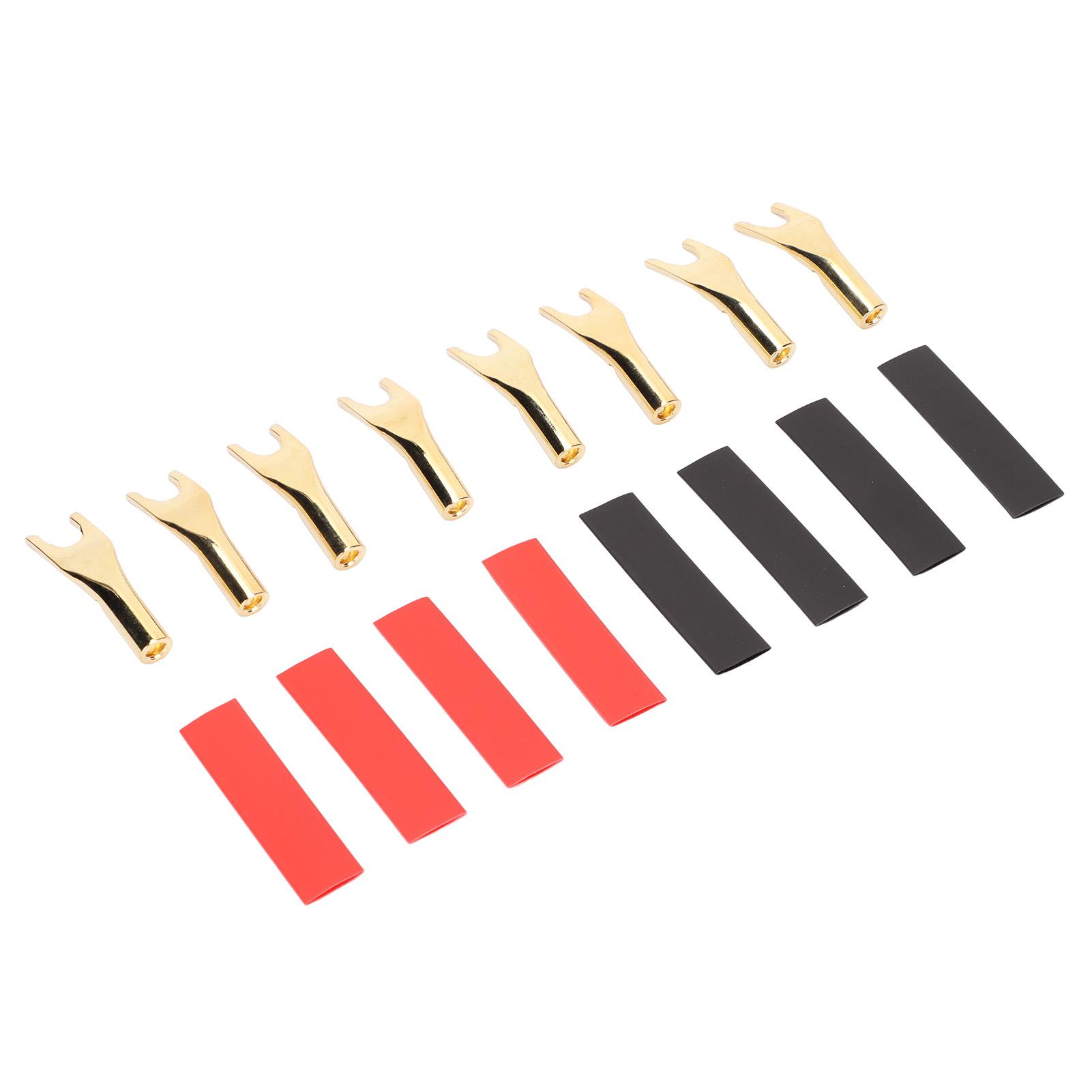 

8 пар Y-подібних вилок Професійний 45-градусний вилковий лопатковий роз єм для самостійного виготовлення кабелю для динаміків