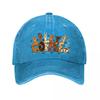 Coffee Gesture Typography Cafe Lover  New Vintage Washed Cotton Baseball Cap Sun Hats