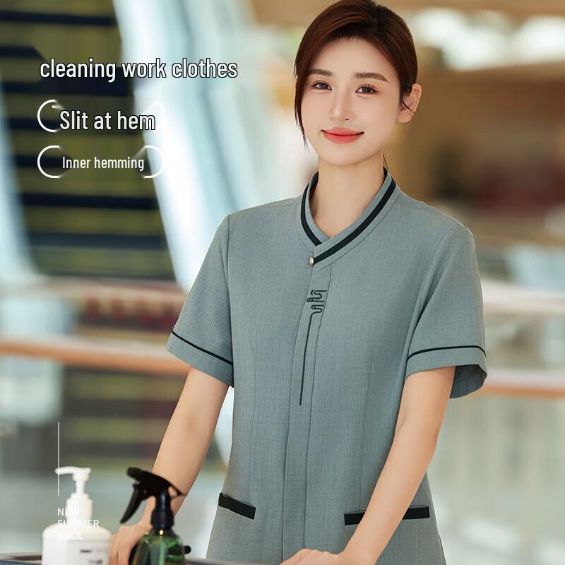 Summer Short Sleeve Property Cleaning Uniform