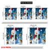 2pcs,2D Plane Printing Popular Curtain Panels Cute Snowman Christmas Scene (3) 100% Polyester (without Rod) Holiday for Bedroom,
