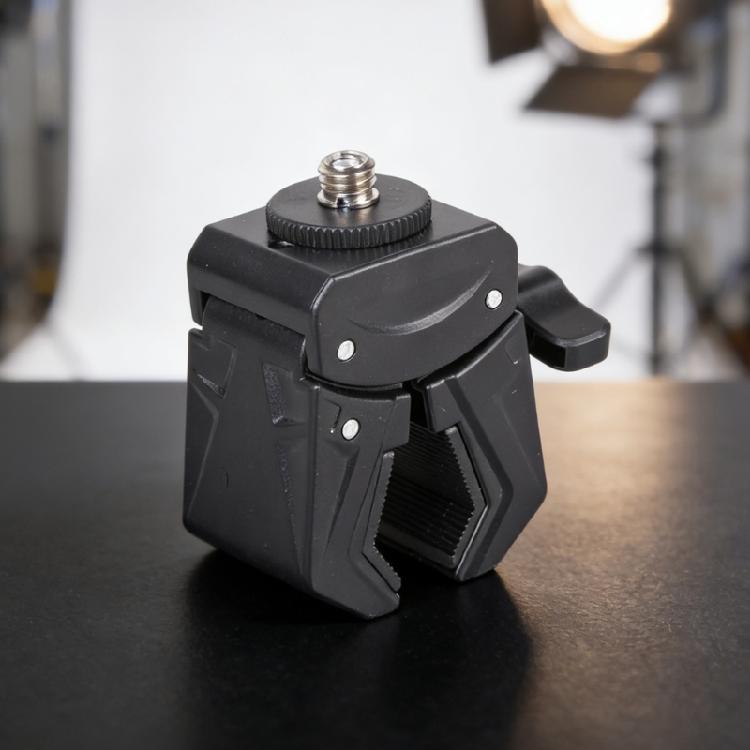 Camera Equipment Clamp Adapter 3/8Inch Threads Screw Adjustable 15-45mm Jaw for Mounting Lights DSLR Action Camera