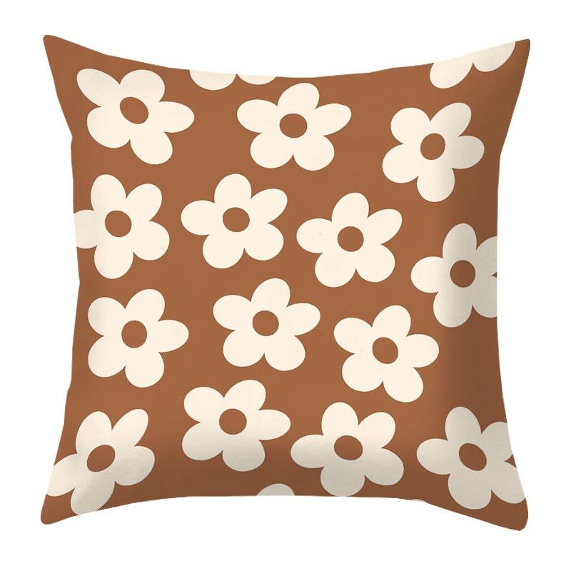 

Простая наволочка с цветочным принтом для украшения общежития, офиса, гостиной, дивана, дома, наволочка 40x40cm