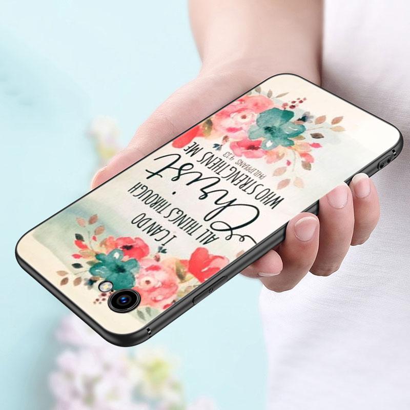 Bible Jesus Christ Christian Case For Apple iPhone 14 13 12 Mini 11 Pro Max 7 8 XR X XS 7 8 Plus SE 2020 2022 Black Cover