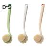 Bath Scrub Brush with Extended Anti-Slip Handle Double-Sided Back Rub Exfoliation Back Scrubber Three-dimensional Massage Brush