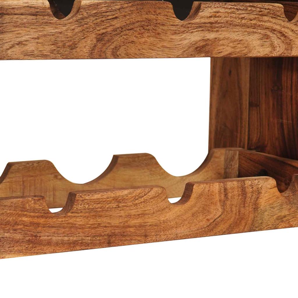 Wine Rack Brown 60 X 45 X 33 Cm Solid Acacia Wood