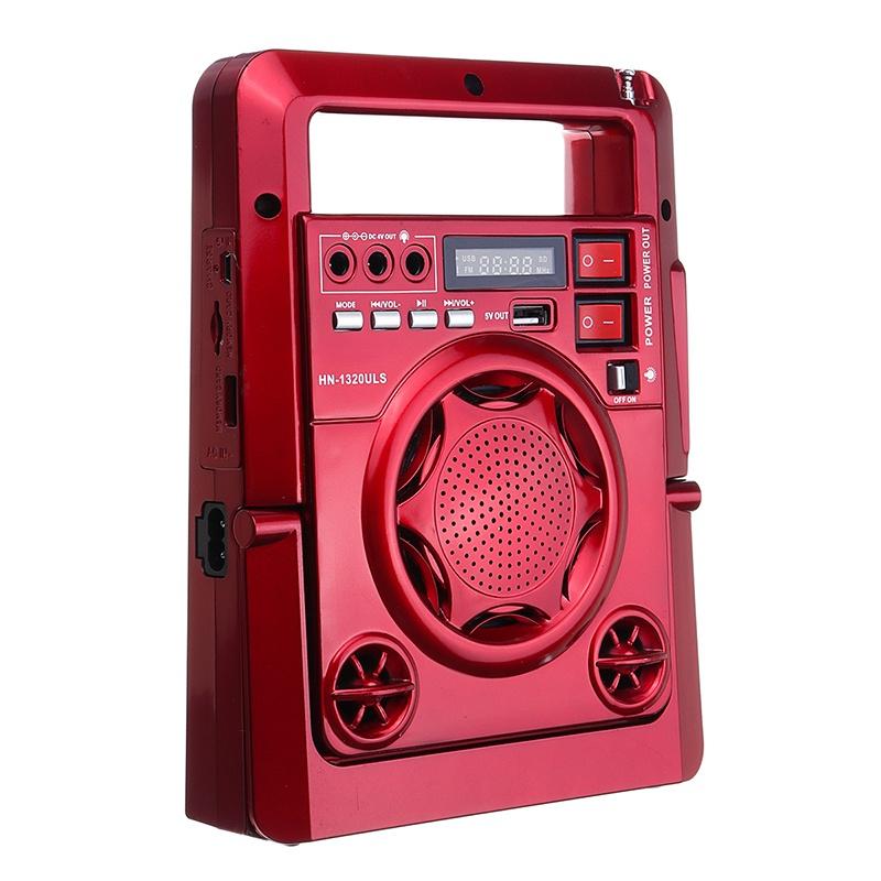 Solar Powered  LED Flashlight  Radio FM/AM Phone Emergency TF USB Charger System