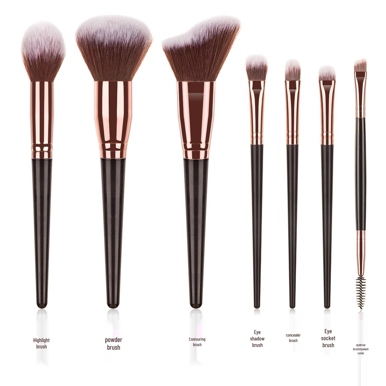 

Набор кистей для макияжа Jumbo из 15 штук: Кисти с мягкой щетиной для румян, пудры, теней для век и консилера.