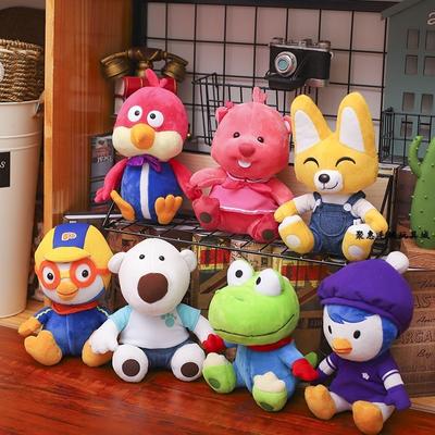 Korea Education Cartoon Pororoing Pollock Penguin Lulu Pillow Plush Toys Soft Kawaii Plush Stuffed Dolls for Kids Birthday Gifts