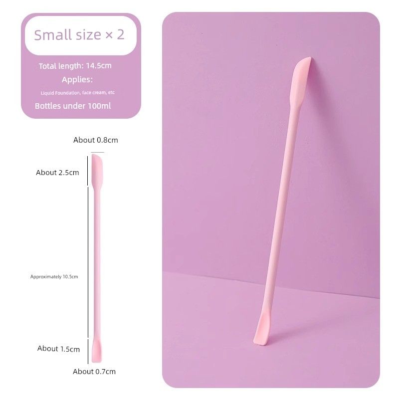 Silicone Spatula Cream Unbranded Small Spoon Cosmetics Small Size [Pack of 2]
