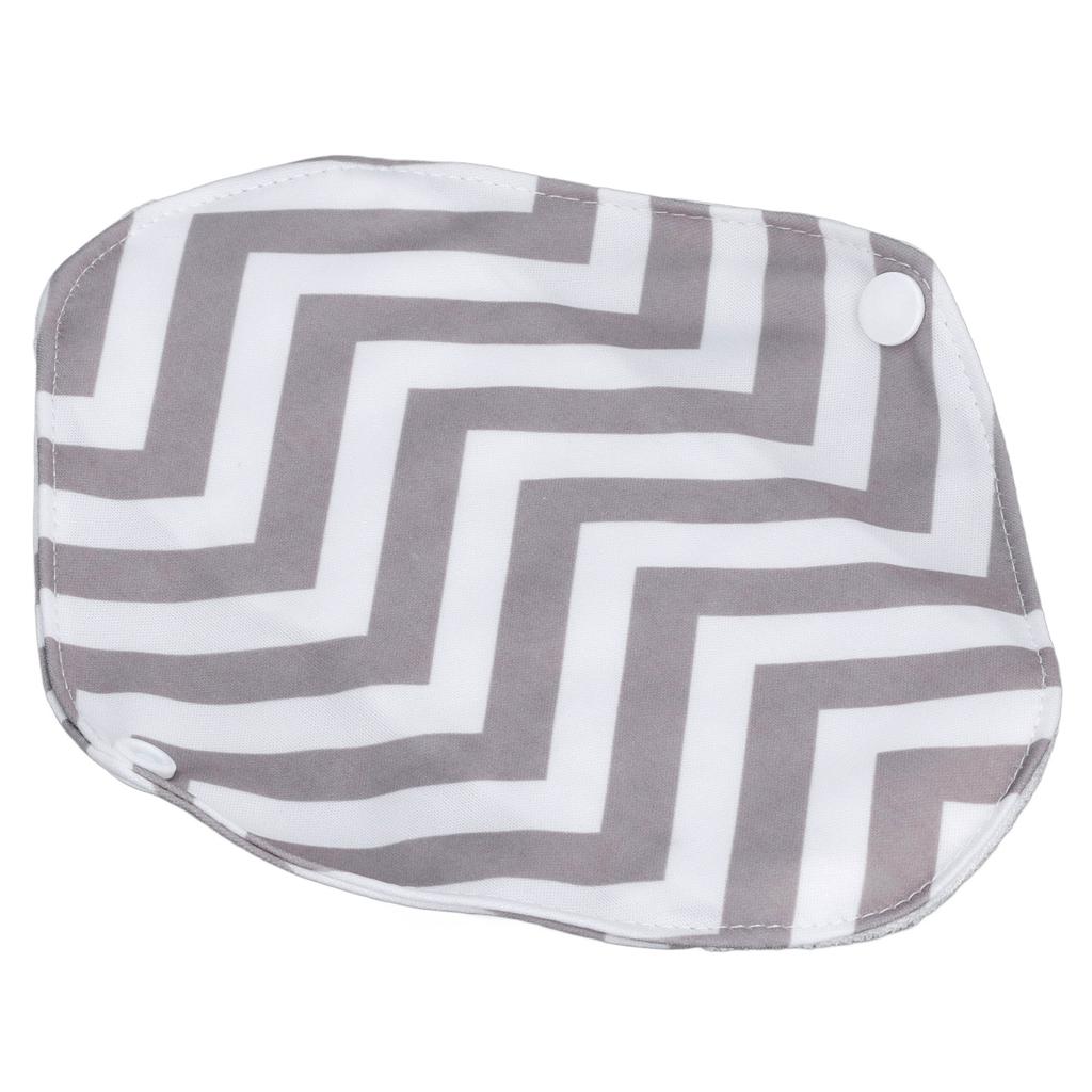 5PCS Reusable Sanitary Pads Bamboo Fiber Water Proof Cloth Menstrual Pad for Women Light Brown White