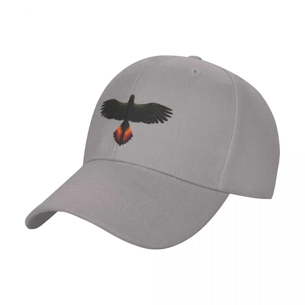 RedTailed Black Cockatoo  Australian Bird Baseball Cap birthday Golf Wear Women Beach Fashion Mens