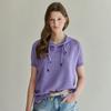Pearl Mix String Hoodie Short Sleeve Knit Zf06qk004na