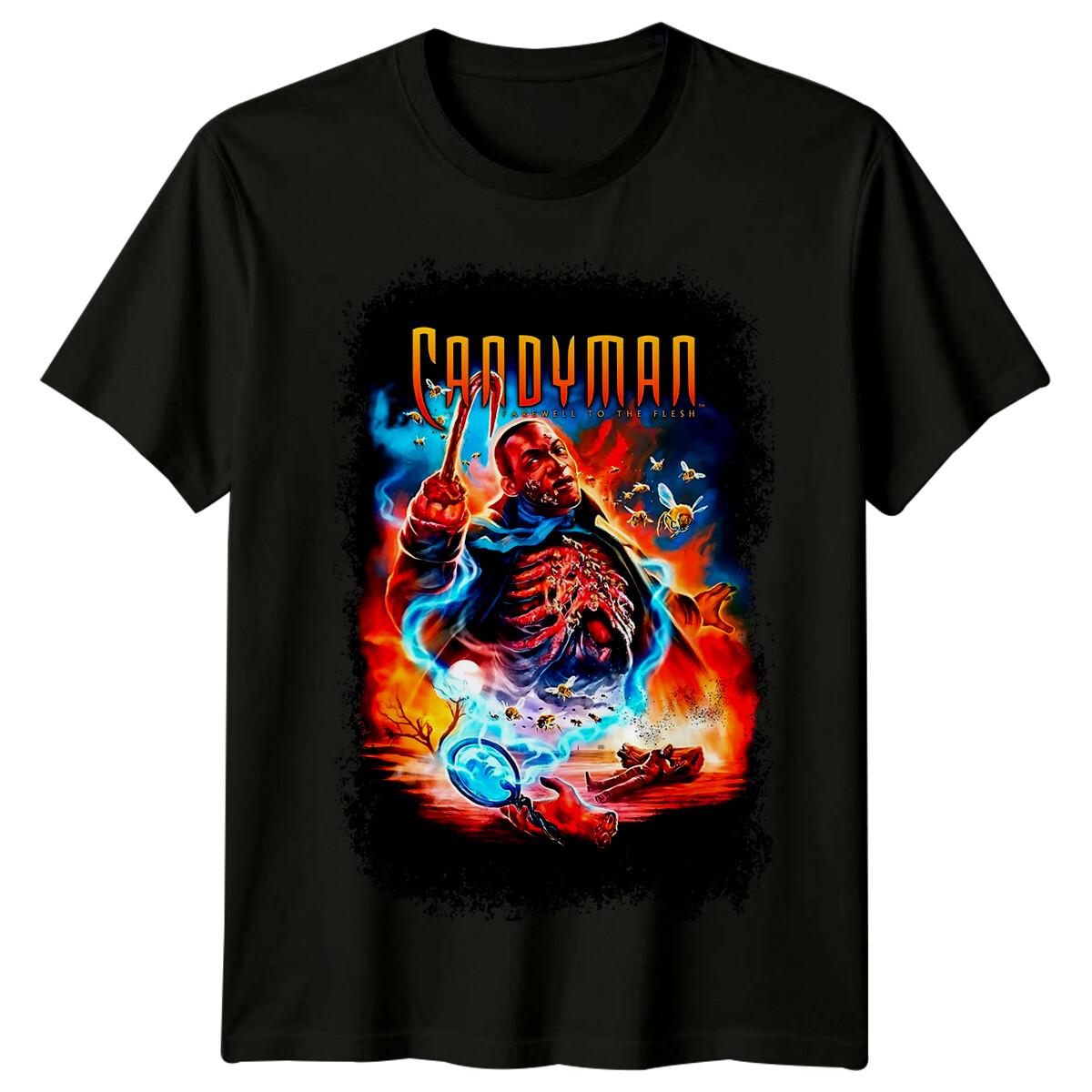 

Candyman- Farewell to the Flesh 1995 Movie Poster Inspired 100% Cotton T-shirt Mens Tees Top Retro 80s Tee 3XL