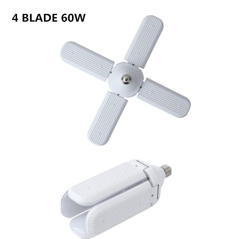 LED Bulb E27 220V Industrial Adjustable Foldable Fan Blade Light SMD2835 Home Decor Lamp Workshop Garage Lighting 30W 45W 60W