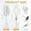 Good-4Pcs Hand Mixer Beaters Attachments Set, 2 Styles Stainless Steel Handheld Mixer For Hamilton Beach Hand Mixer 62682RZ