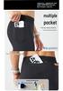 Heren Sneldrogende Compressie Hardloopbroek met Zakken - Strakke Pasvorm Anti-Blootstelling Fitness Basislaag