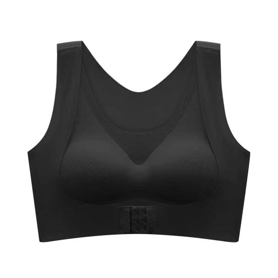 

Posture Corrector Bra for Women Wireless Push Up Back Support Bralette Full Coverage Supportive Everyday Bra XL