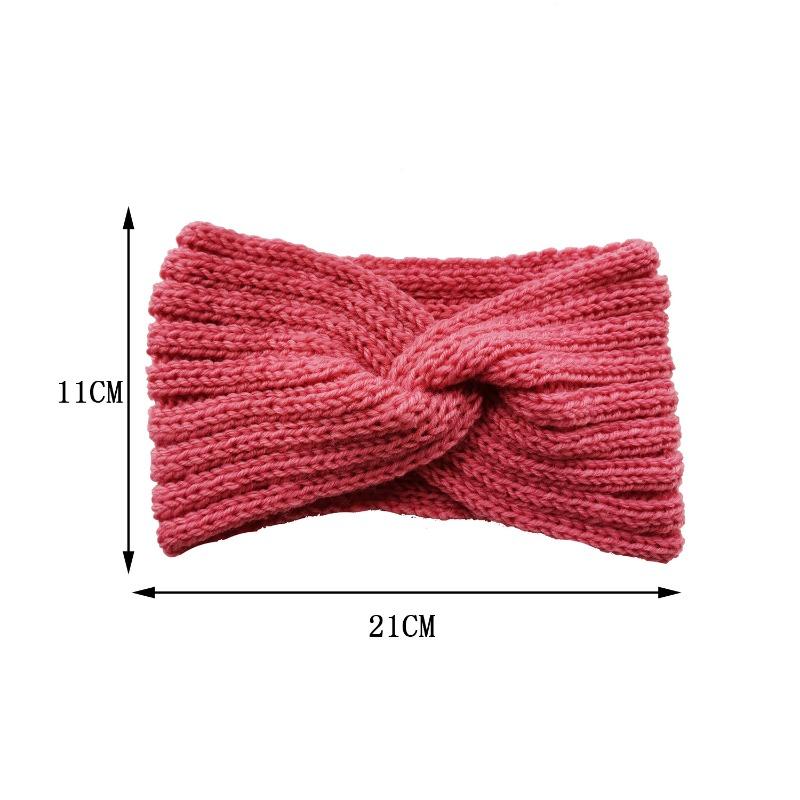 1 PC Vintage Knitted Twisted Hairband, Warm and Stylish for Autumn and Winter, Perfect for Daily Street Wear