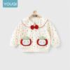 Youqi Girls' Long Sleeve Shirt 2026 - Stylish Baby Top for Spring & Autumn