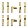10 Pieces Invisible Brass Barrel Hinges Compact Versatile Brass Furniture Hinges for Jewelry Boxes Music Boxes Gift Box Hardware