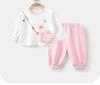 Youqi Toddler Autumn Two-Piece Set: Long Sleeve Top & Pants for Girls