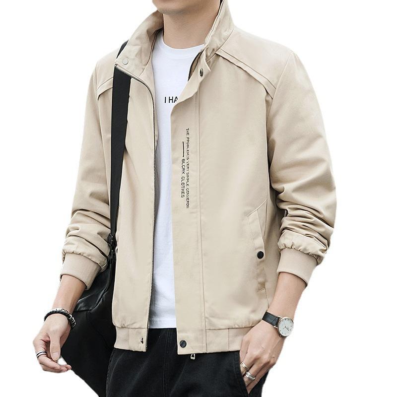 Coat Men's Spring and Autumn Casual Men's Top Autumn New Tooling Clothes Trendy Men's Jacket