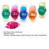 6Pcs Student Pencil Sharpener 3 In 1 Watch Shape Random Colors Pencil Cutter with Reel Eraser Brush