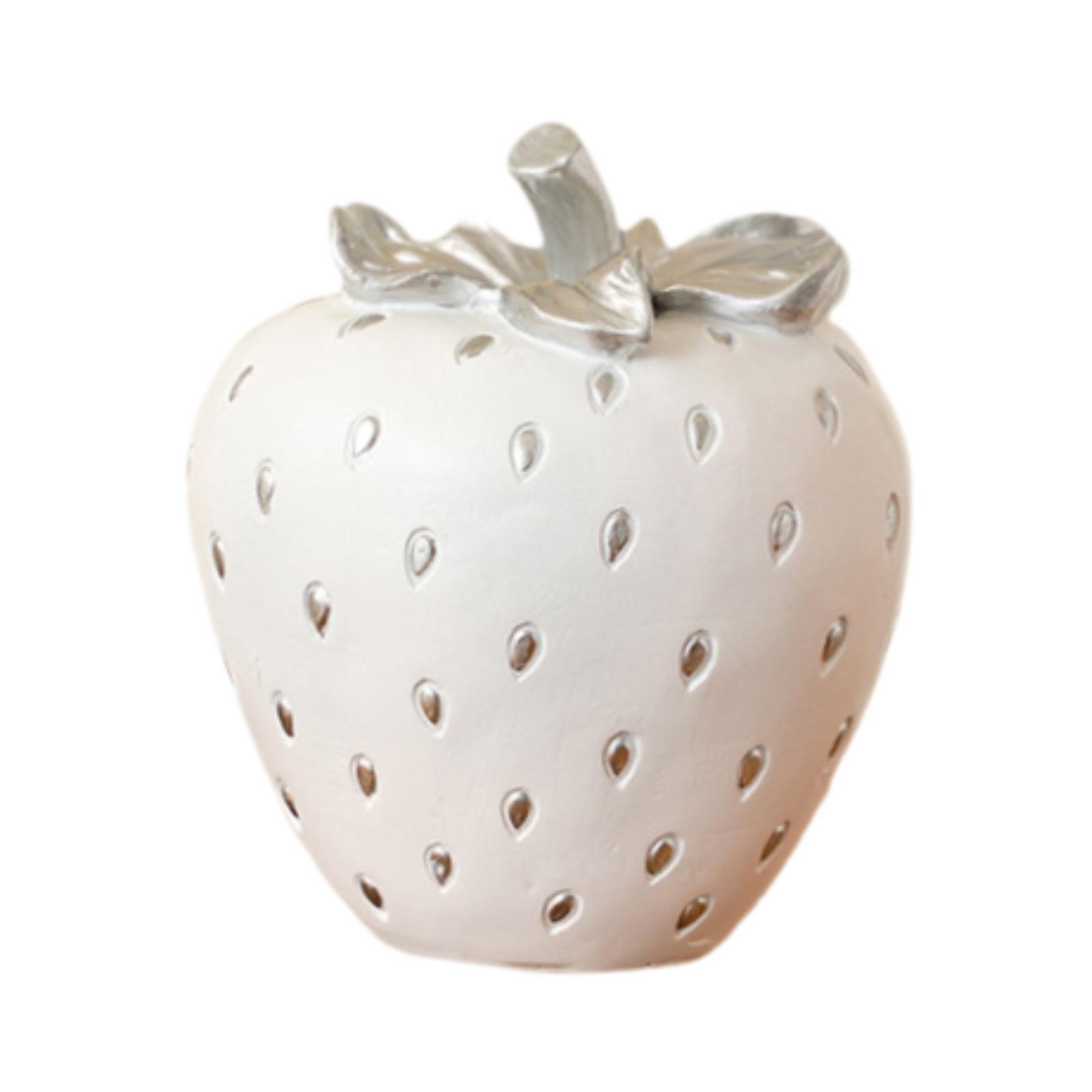 

Клубника Фруктовая Фигурка Декор Орнамент Реалистичный Компактный Дисплей Современная Скульптура Статуэтка Клубники для Офиса Спальни Свадьбы