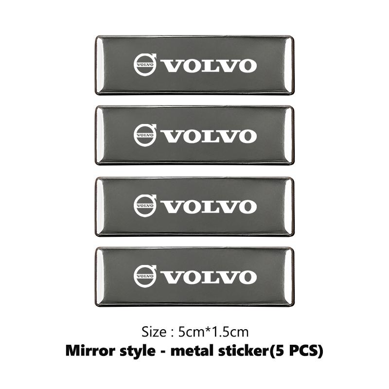 nqgdf9 Car Logo Body Sticker Aluminum Alloy Emblem Auto Stickers For Volvo XC60 XC90 S60 S80 V60 C70 S40 C30 V90 V60 C40 XC40 V70