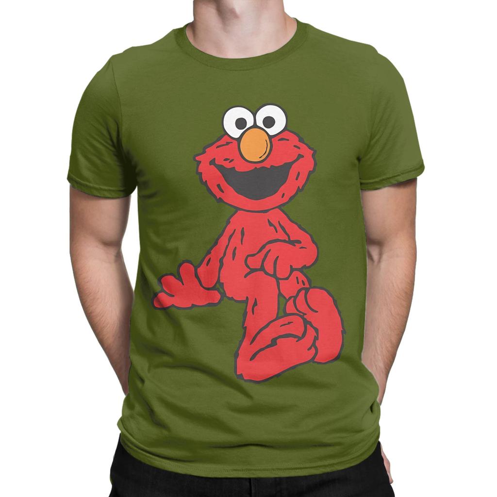 Elmos Onyx Elmo Lace Sesame Motion Street Funny Graphic 100 Cotton TShirt sSesame Street Tops Tees For Unisex
