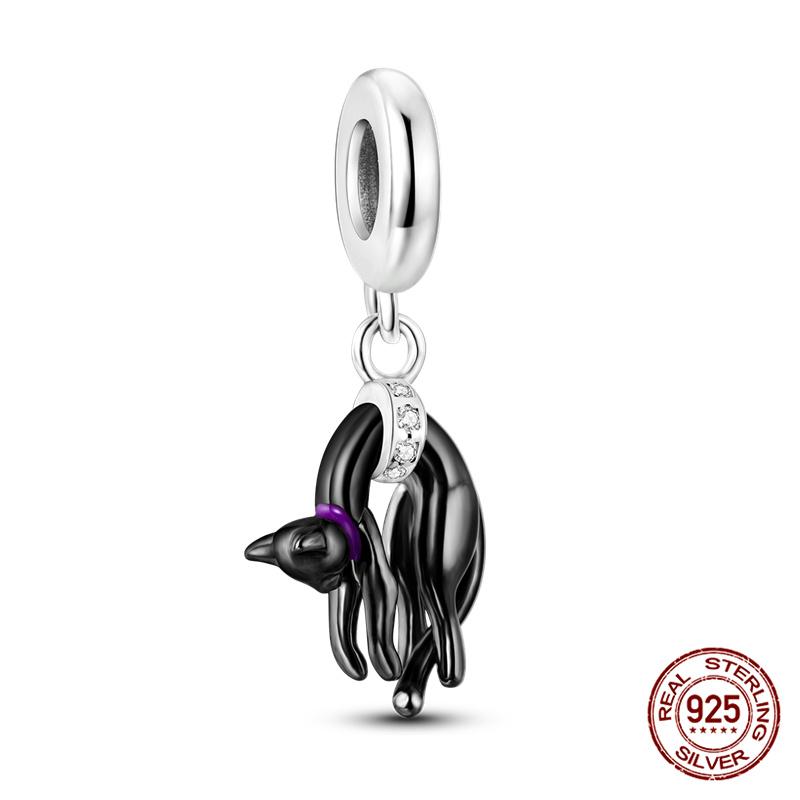 100% 925 silver Animal Series Bulldog Zebra Squirrel Charms Fit Original 925 Bracelet DIY Jewelry Making Women Gift