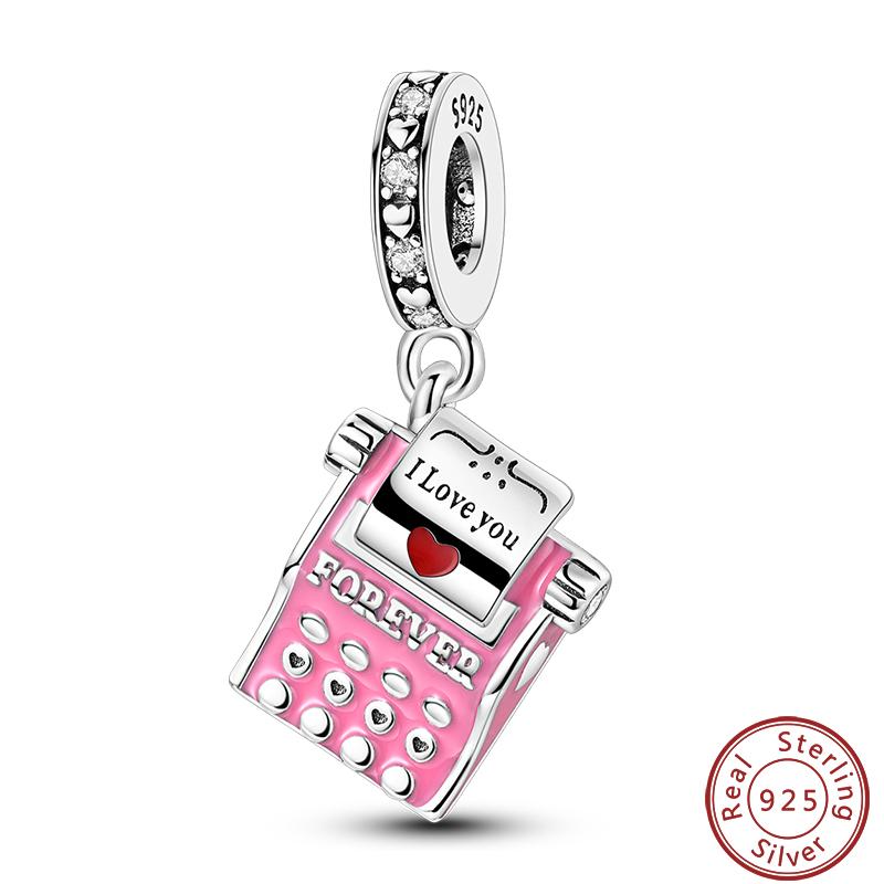 100% Metal Camera Typewriter Robot Bow Sweet Charms Beads 3Mm Make your own Best Fine Accessory Gifts Making Elegant Fashion Beautiful Lovely
