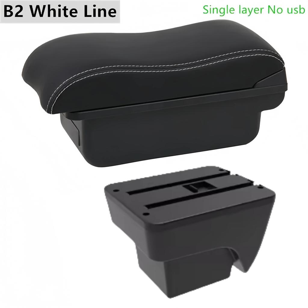 gzcr6 Car Armrest Box For SEAT IBIZA  2017-2024 Leather Arm Rest Center Console Storage USB Arm Rest Decoration Interior Parts