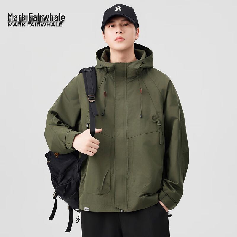 Mark Fairwhale Men's Casual Hooded Jacket