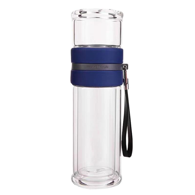 Kuandi Double Wall Glass Tea Infuser Bottle