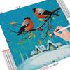 Diamond Painting Cross Stitch Christmas Bird Winter Diamond Embroidery Snow Mosaic Animal Handicraft Decorations For Room