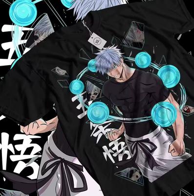 Jujutsu Kaisen Anime Satoru Gojo Printed T-shirt Summer Men's and Women's T-shirt Trendy Loose Casual Y2K Short Sleeve 2026 New