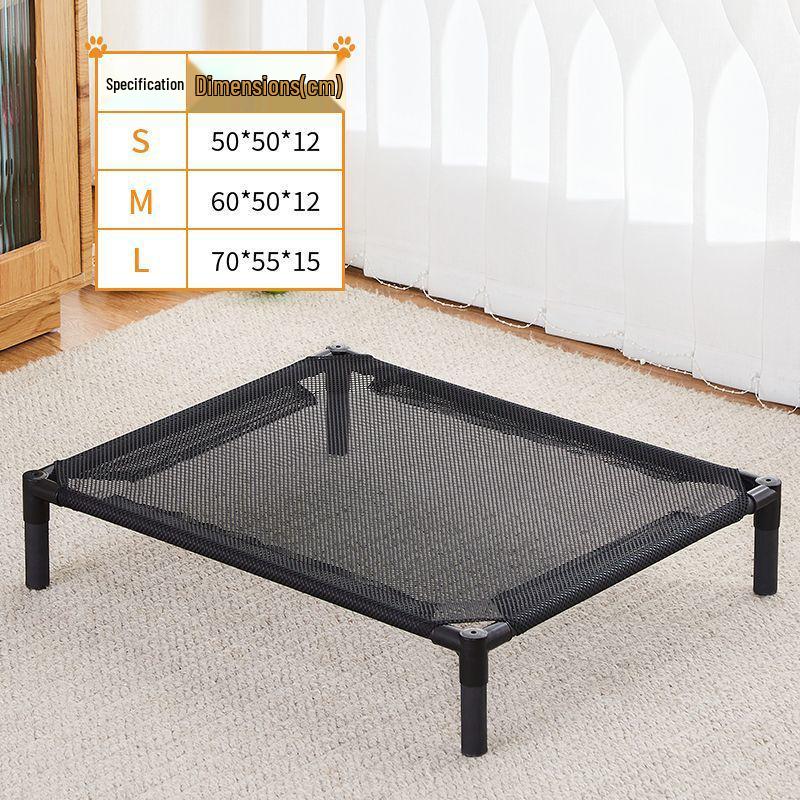 All-Season Pet Bed: Moisture-Proof, Breathable, Removable, Washable, Cool Off-the-Ground Nest for Cats and Dogs