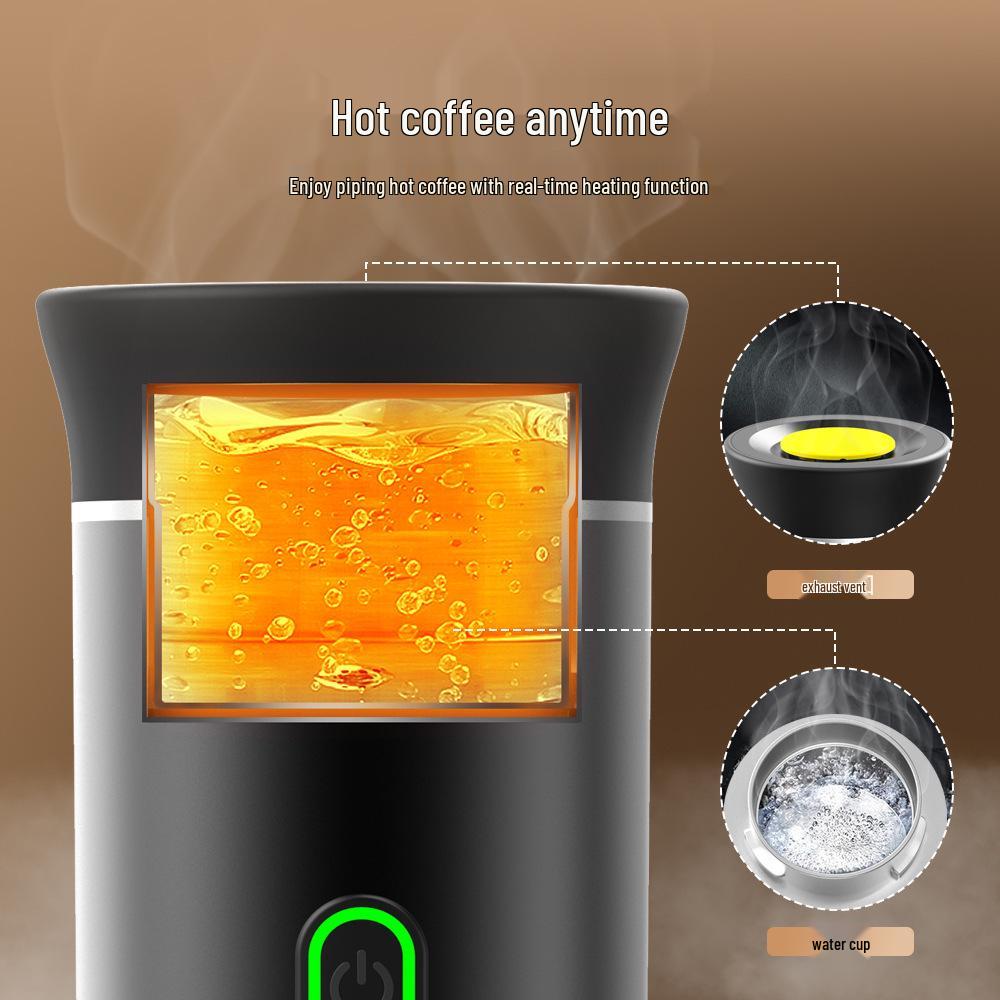 Compact Electric Espresso Maker for Home and Outdoor Use